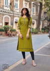 Aarvika By Wooglee Rayon Thread Daily Wear Kurtis Suppliers In India
